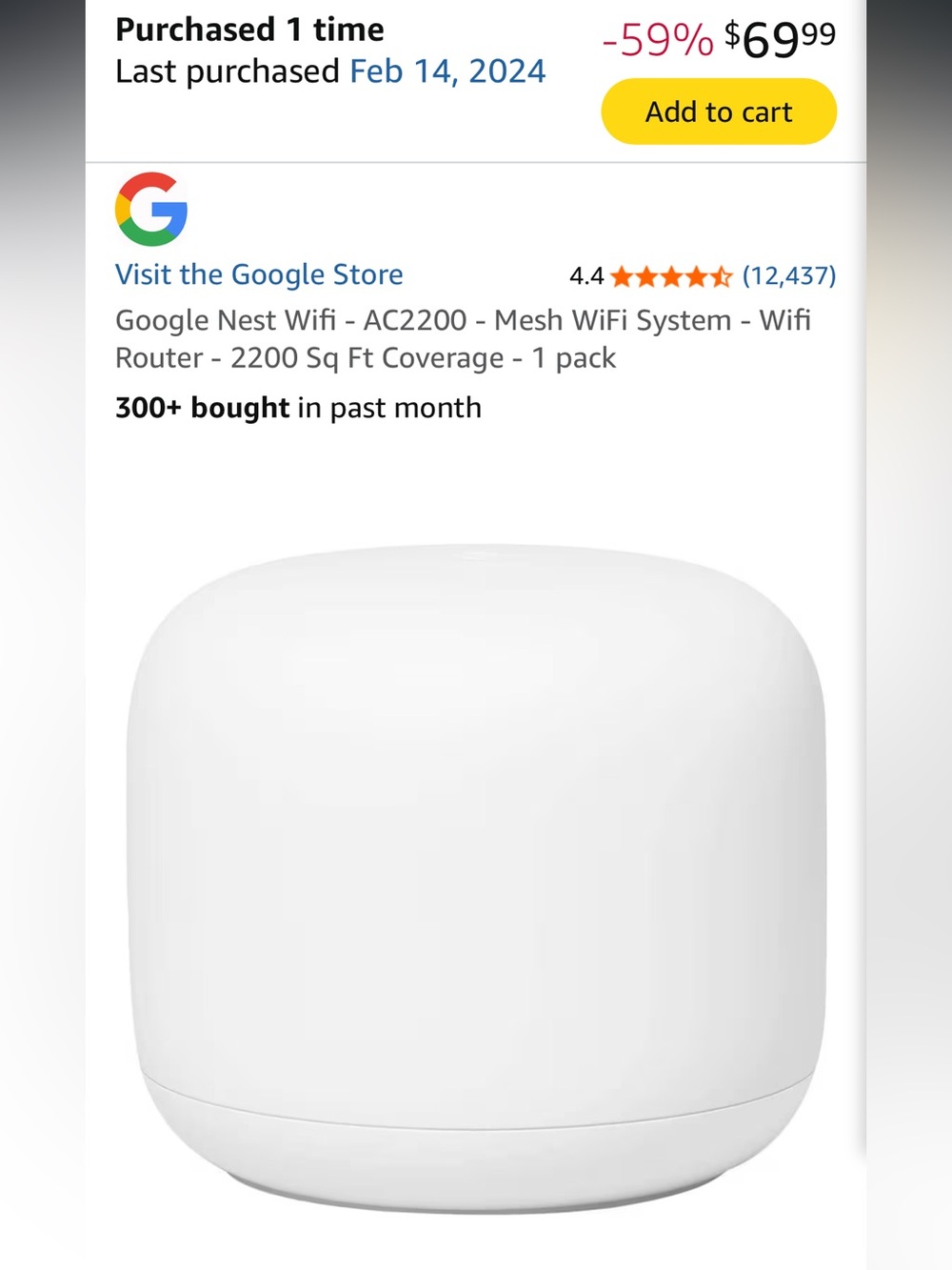 google nest wifi